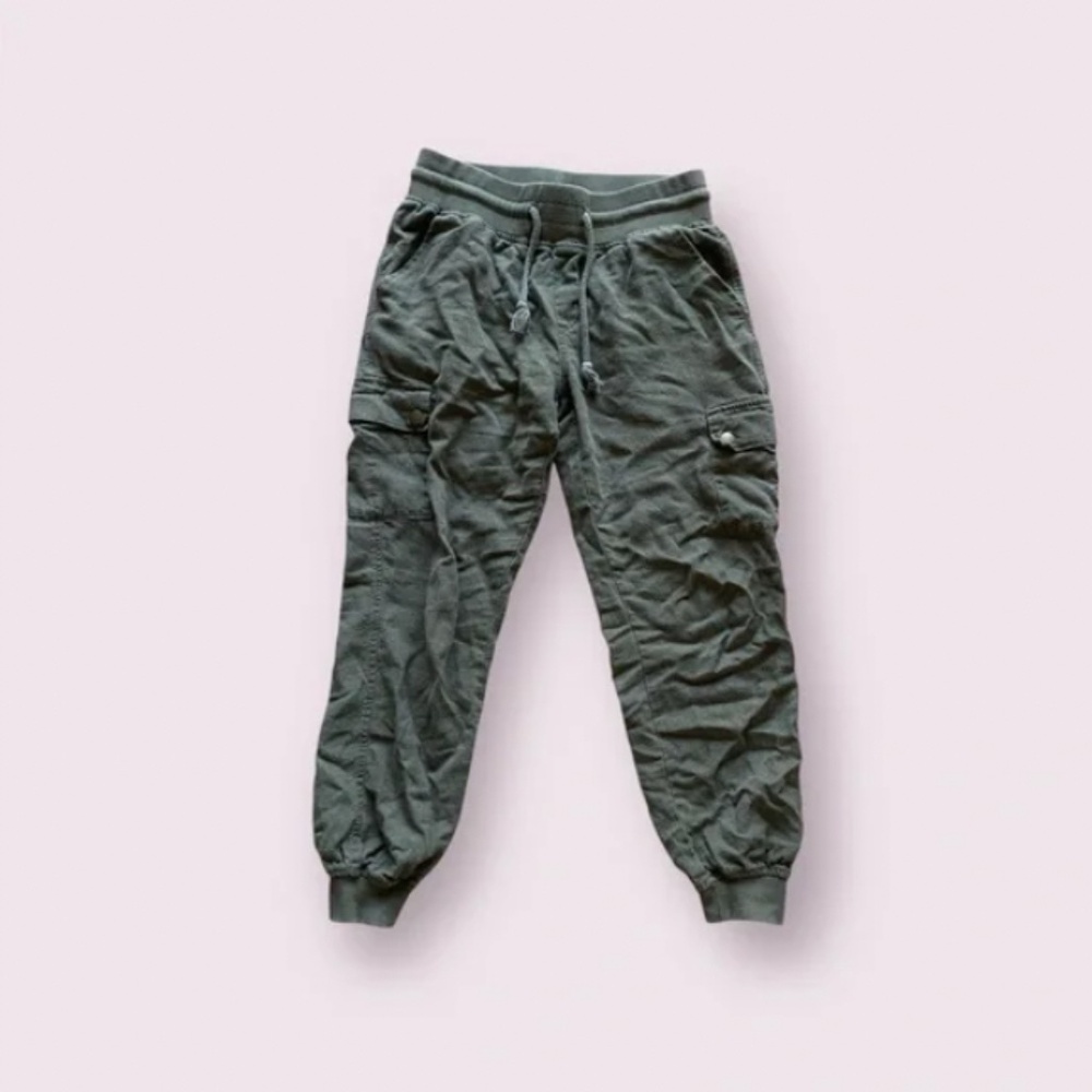 Green Cargo Jogger Pants